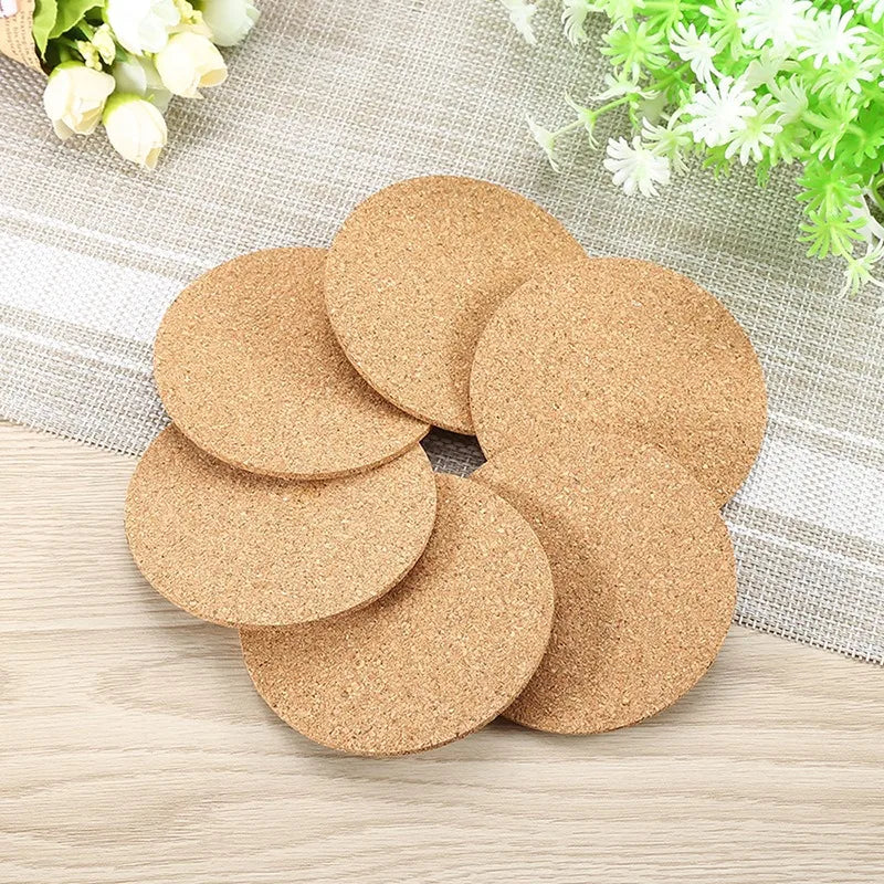 Cork Coasters for Drinks – Eco-Friendly Aesthetic Table Coasters Cork Coaster Set Babs