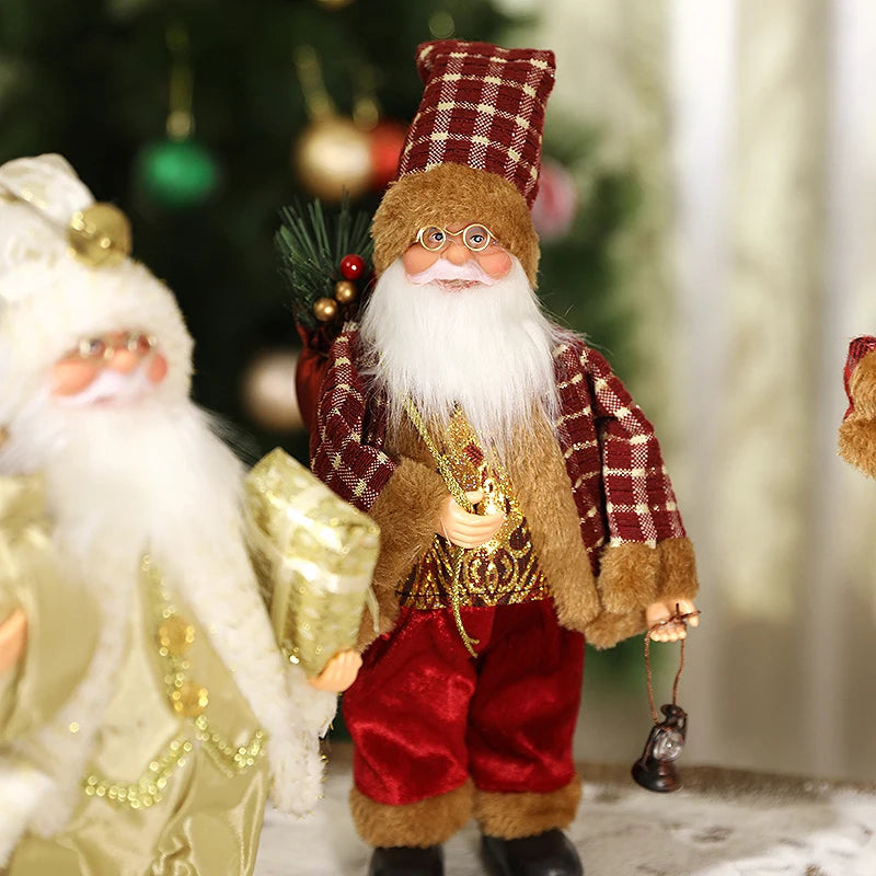 Standing Santa Claus Figurine – Christmas Statue & Xmas Decor Christmas Figurine Babs