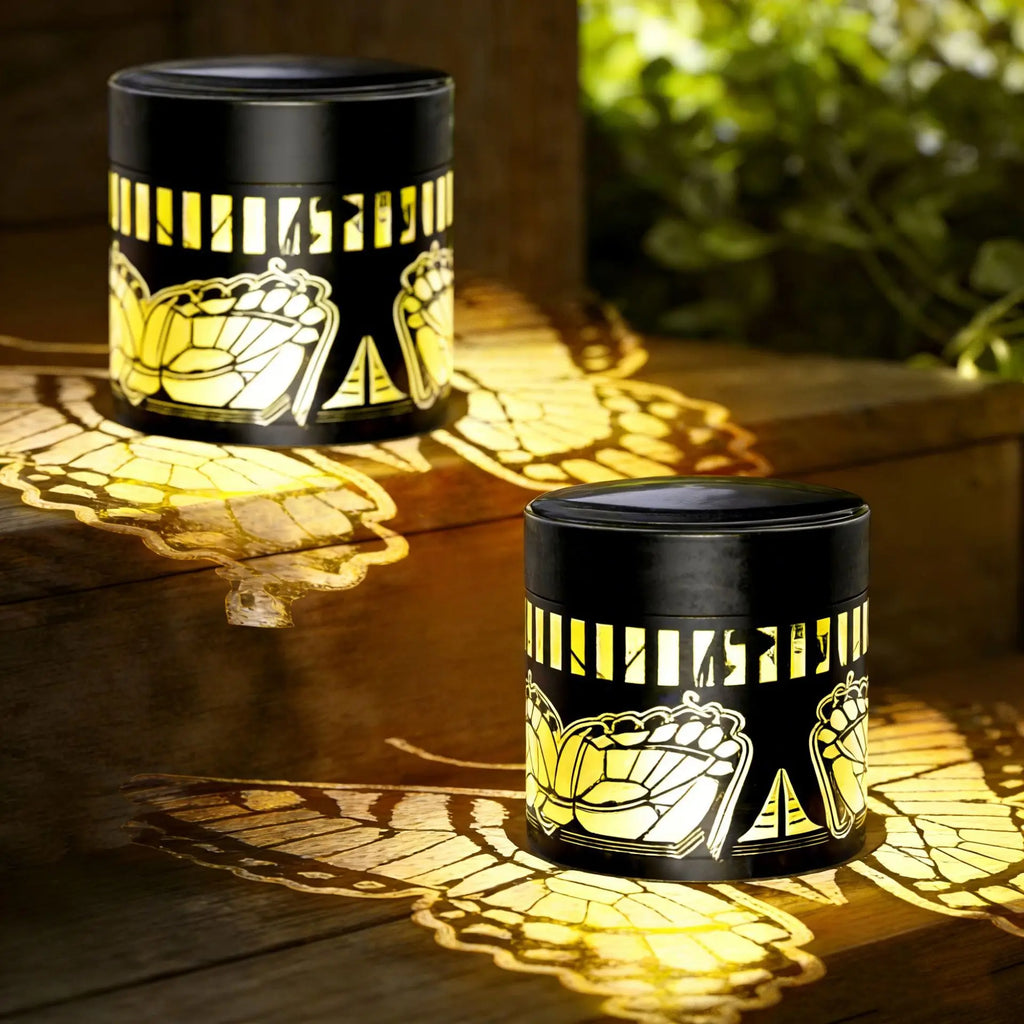 Butterfly Shadow Solar Garden Light – Waterproof LED Projector Solar Garden Light Babs