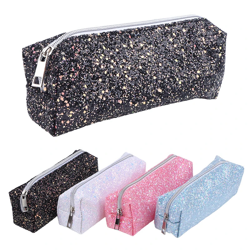 Kawaii Glitter Sequin Pencil Case & Cosmetic Bag – Oxford Glitter Pencil Case Babs