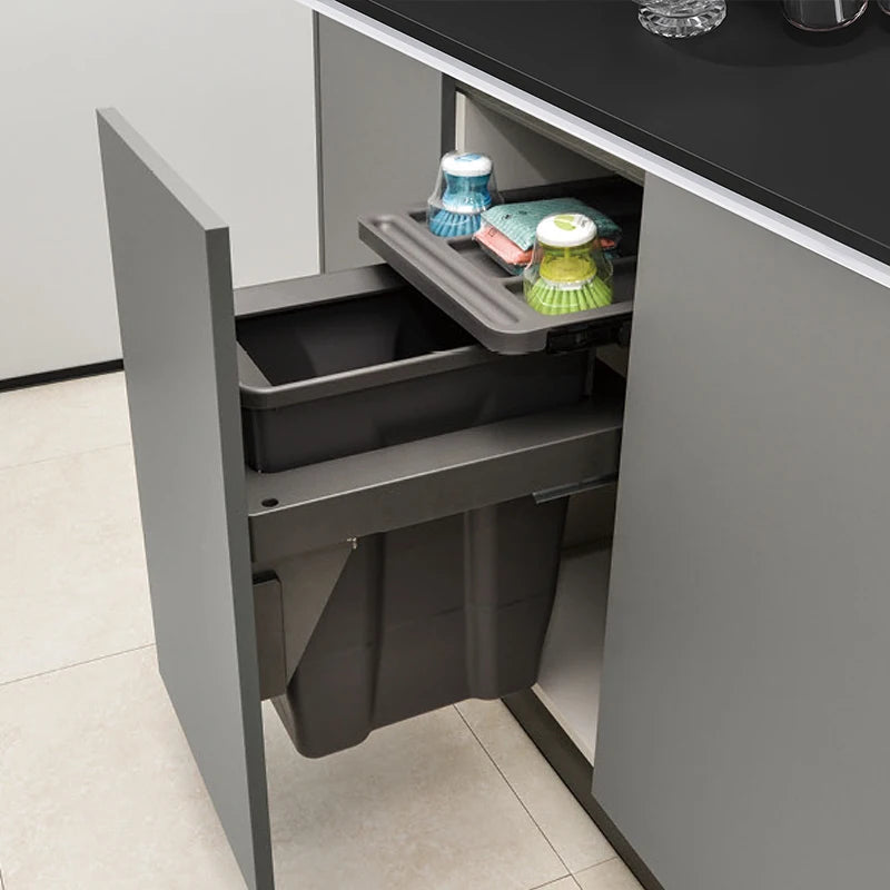 Built-In Kitchen Trash Can Large Capacity Recycle Dustbin Built-In Trash Can Babs