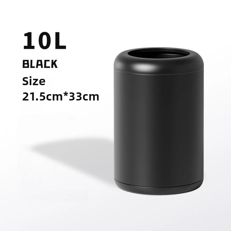 Modern Iron Trash Can 8L/12L – Waste Bin for Home Rooms Iron Waste Bin Babs 10L Matte Black
