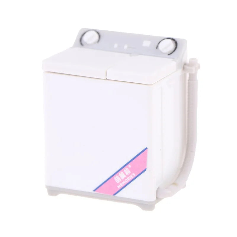 Dollhouse Miniature Washing Machine Model – ABS Doll Furniture Dollhouse Miniature Furniture Babs White