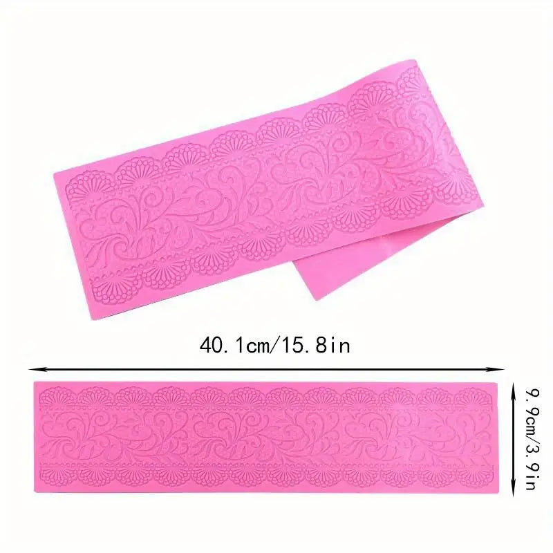 Silicone Embossed Cake Mat – Sugar Lace Fondant Decorating Mold Cake Decorating Mold Babs