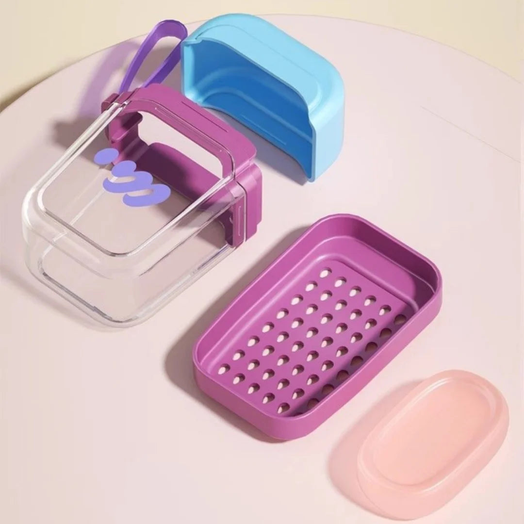 Leakproof Soap Case with Lid – Travel, Camping & Gym Travel Soap Case Babs