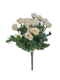 Artificial Silk Rose Bouquet for Weddings, Home & DIY Gifts Artificial Silk Flowers Babs WHITE 1pc