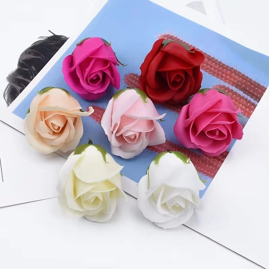 Soap Flower Rose Heads – Artificial Bouquet for Wedding & Décor Artificial Soap Flowers Babs