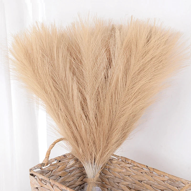 Artificial Pampas Grass Bouquet 15/30Pcs – 43cm Silk Reed Artificial Flower Bouquet Babs