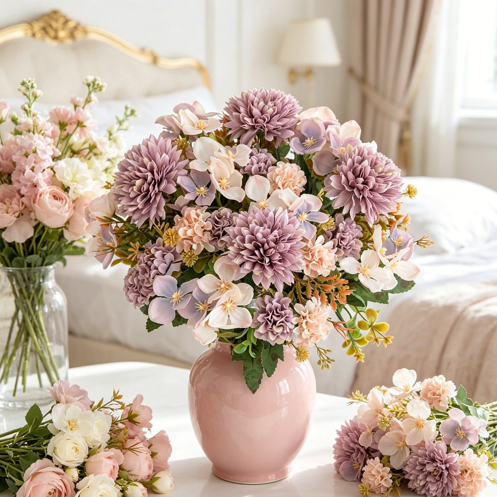 Artificial Silk Rose & Peony Bouquet – Wedding & Home Decor Artificial Flower Bouquet Babs