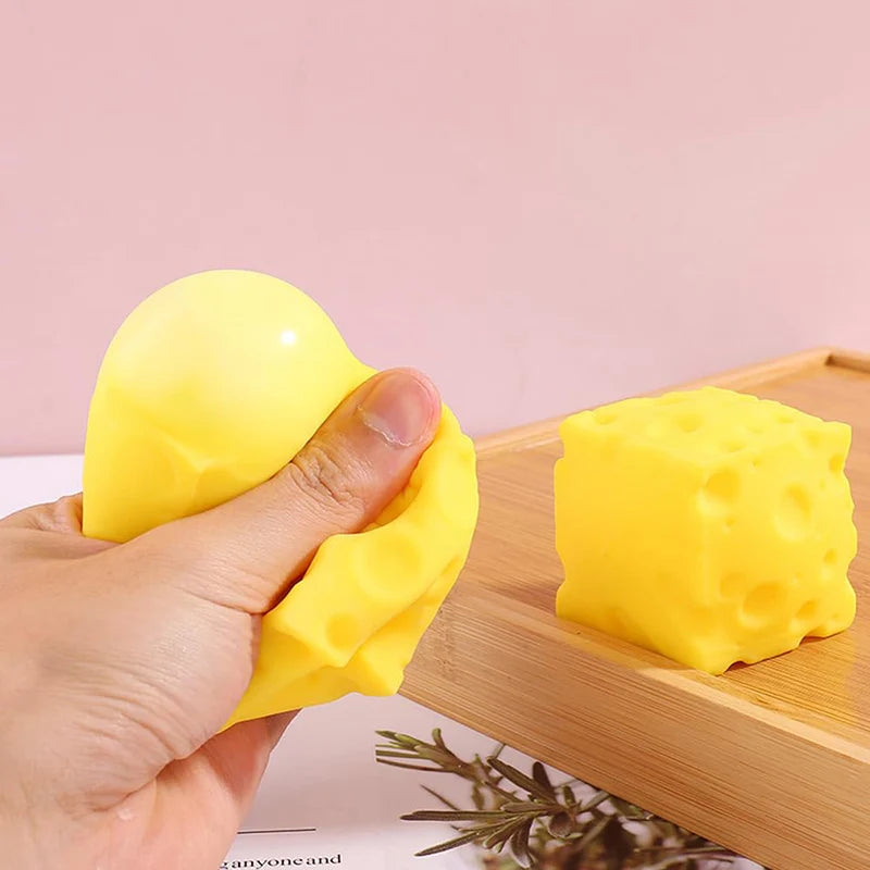 Squishy Cheese Fidget Toy – Slow Rebound Sensory Squeeze Toy Squishy Fidget Toy Babs