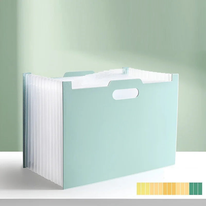 13-Pocket Accordion File Organizer – A4 & Letter Expanding Folder Accordion File Organizer Babs Green