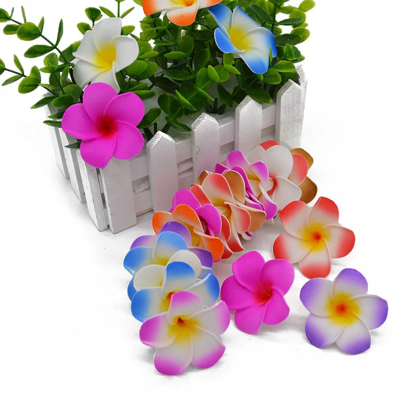 20Pcs Plumeria Frangipani Foam Artificial Flowers – Wedding Decor Artificial Foam Flowers Babs