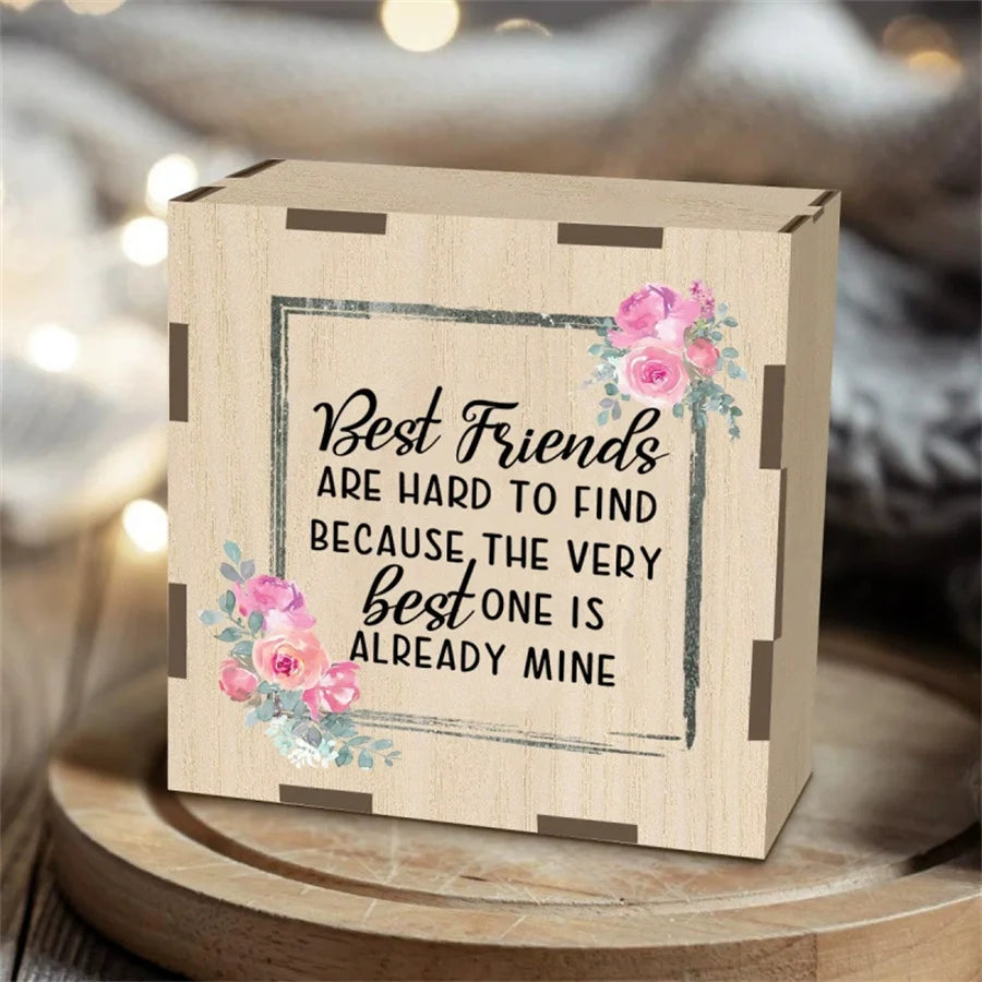 Vintage Wooden Photo Storage Box – Flip Cover Keepsake Organizer Photo Storage Box Babs