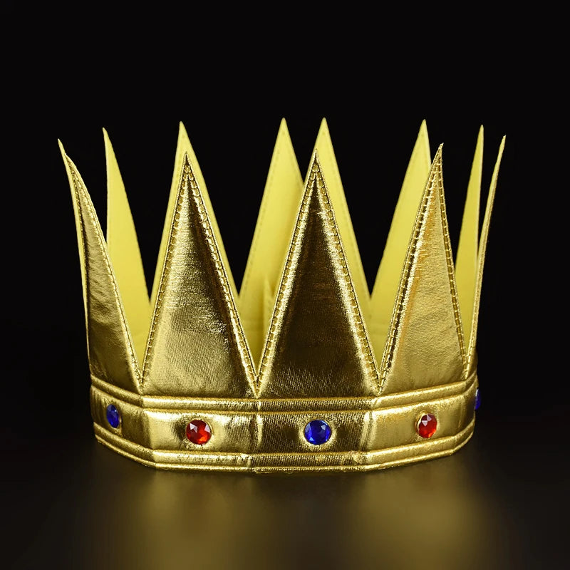 Kids 1st Birthday Crown Hat – Gold & Silver Party Prop Birthday Party Hat Babs 1