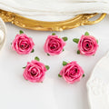 Artificial Silk Rose Heads for Wedding, Wreath & DIY Decor Artificial Silk Flowers Babs Rose Red 20 pcs