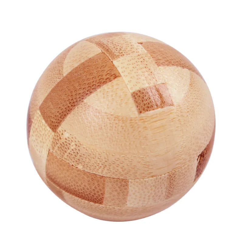 Bamboo Kongming Lock 3D Interlocking Puzzle Brain Teaser Toy 3D Interlocking Puzzle Babs 1Pc 3