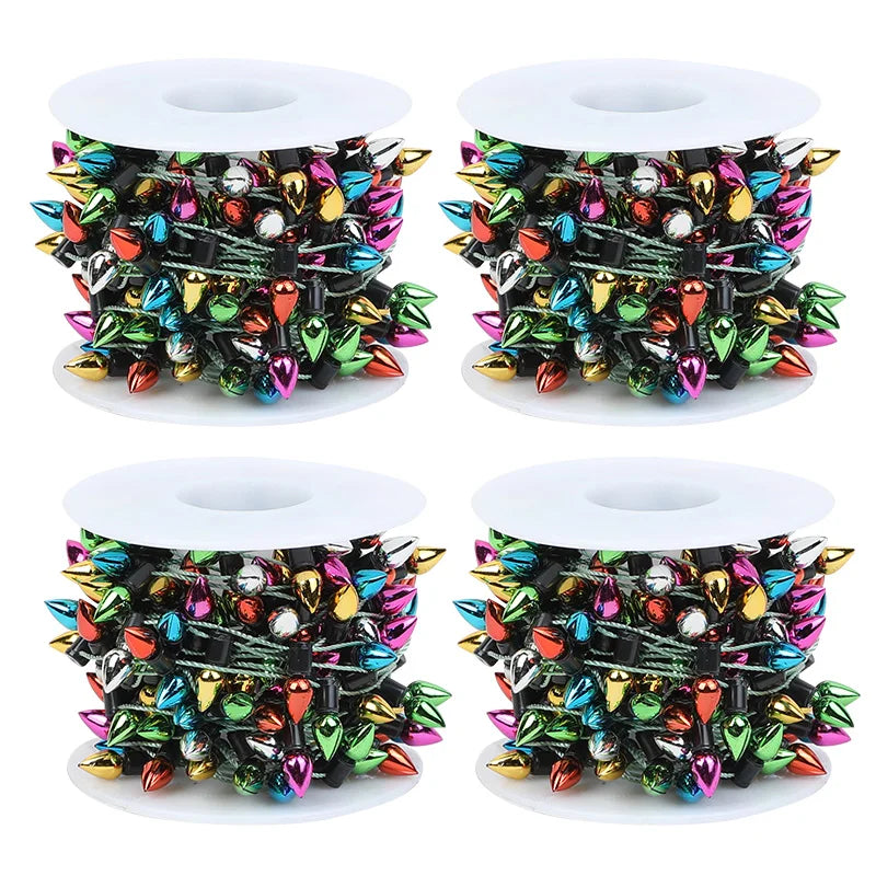 5m Christmas Colorful Bulb String Garland – Xmas Tree Ornament Christmas Garland Babs