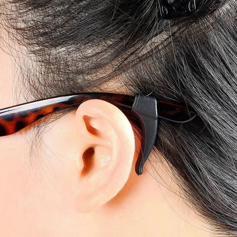 10pcs Silicone Anti-Slip Glasses Ear Hooks Temple Tip Grips Eyeglass Accessories Babs