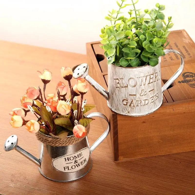 Iron Retro Flower Vase & Plant Pot – Home & Garden Decor Decorative Flower Vase Babs