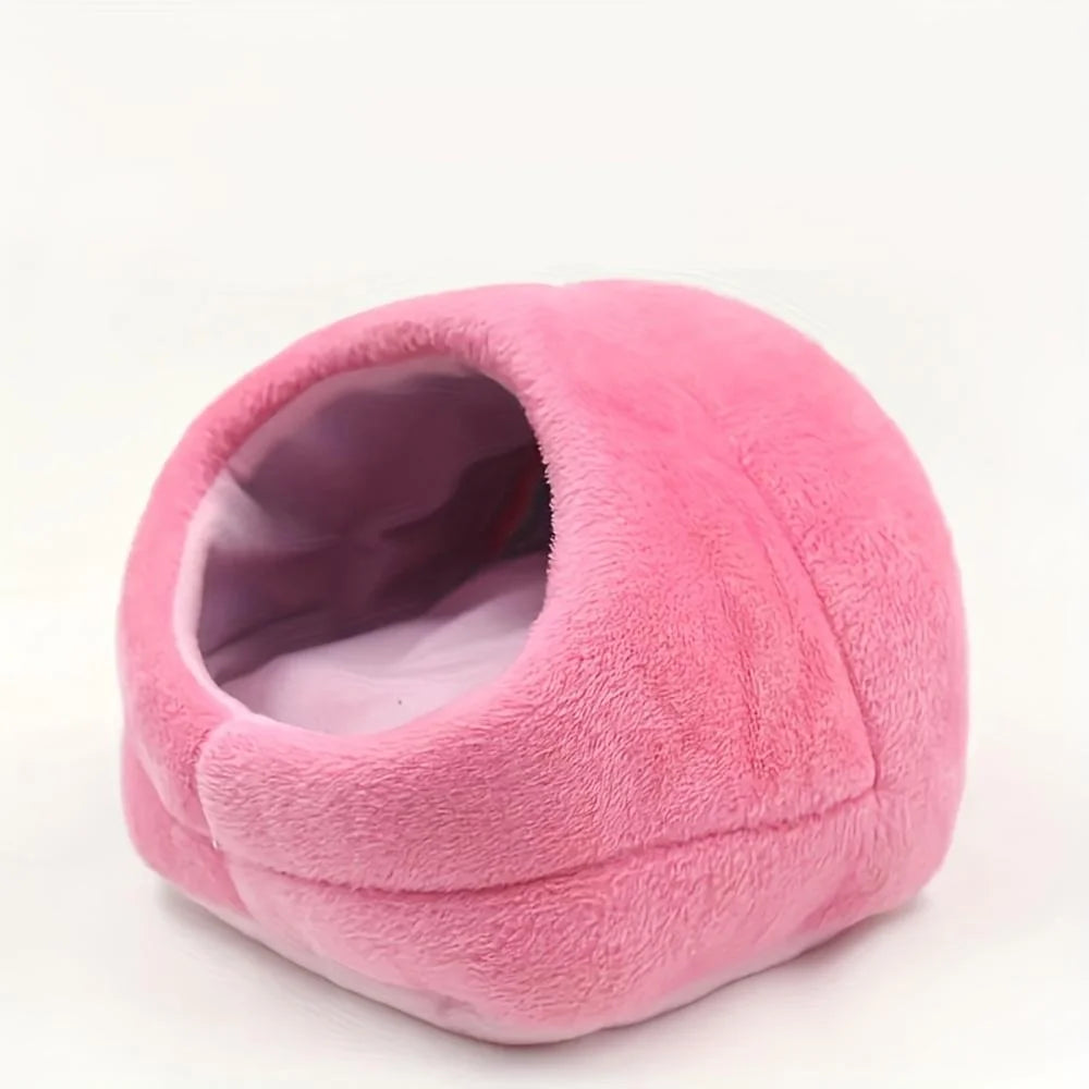 Small Pet Fleece Hammock Nest – Warm Hut for Hamster & Rat Small Pet Hammock Nest Babs Pink