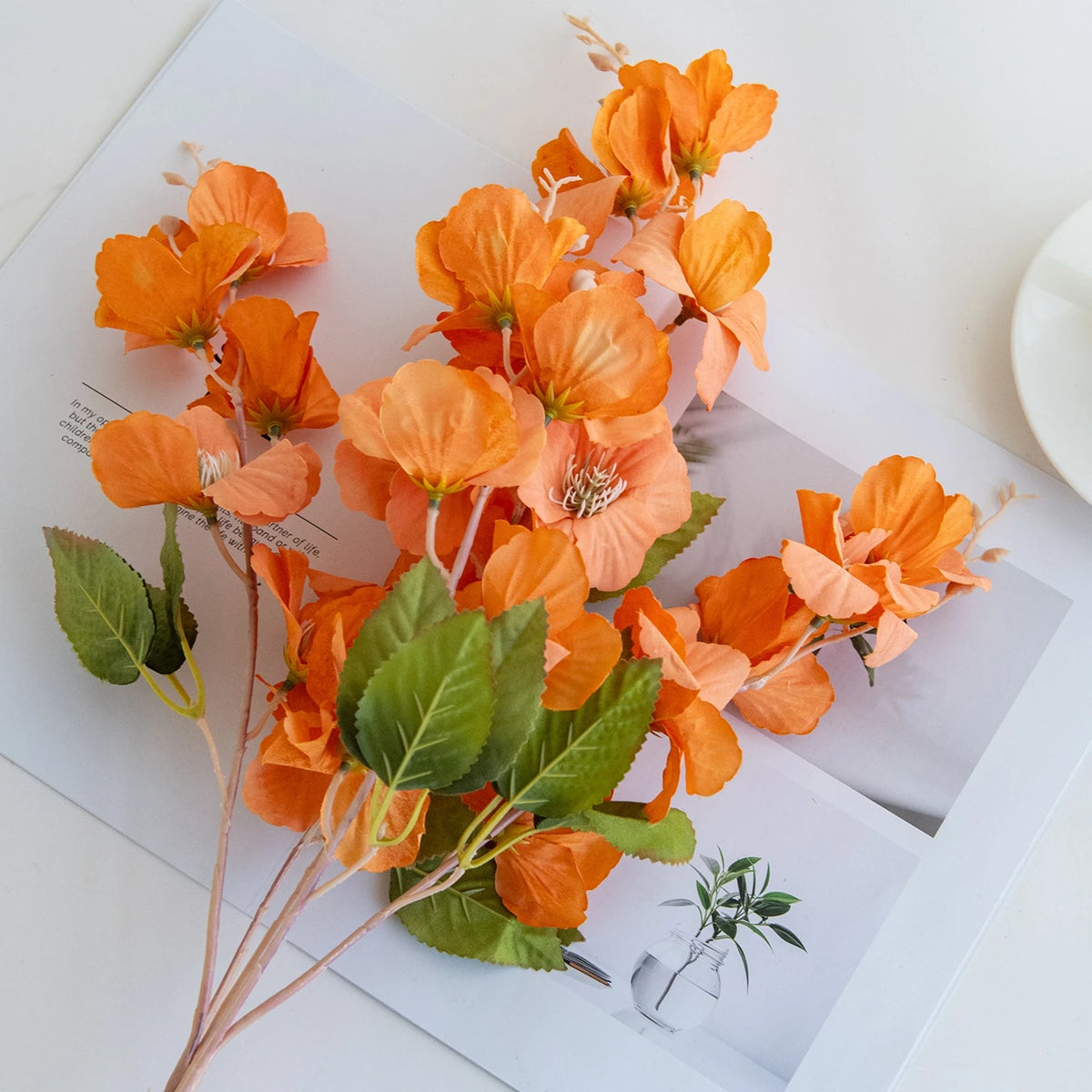 Artificial Silk Magnolia Bouquet – Wedding & Home Décor Artificial Flower Bouquet Babs