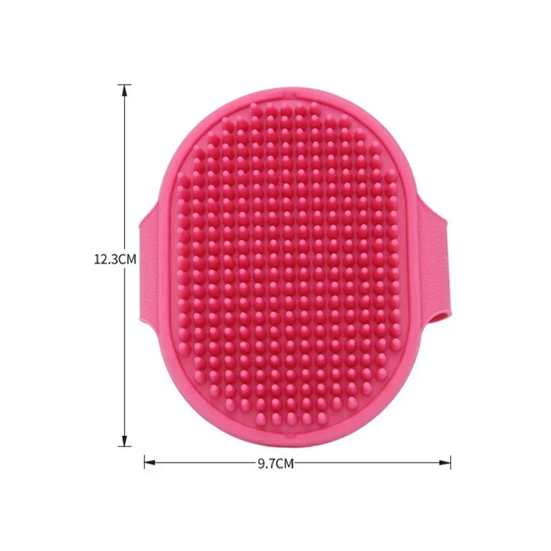 Pet Bath Massage Glove – Cat & Dog Deshedding Brush Pet Grooming Glove Babs