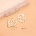 Invisible Button Buckles | DIY Sewing Chinese Frog Buttons Sewing Button Buckles Babs Transparent-100 pair