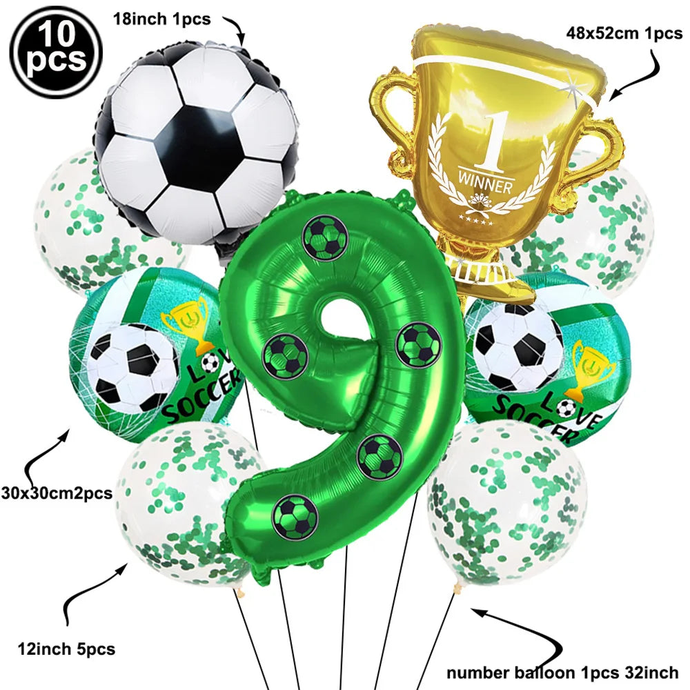 Soccer Party Balloon Kit – Football Birthday Decoration Set