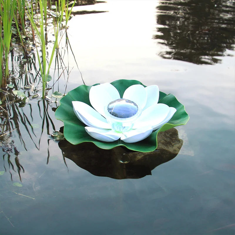 Solar Floating Lotus LED Lamp – Pond & Garden Night Light Solar Garden Light Babs E