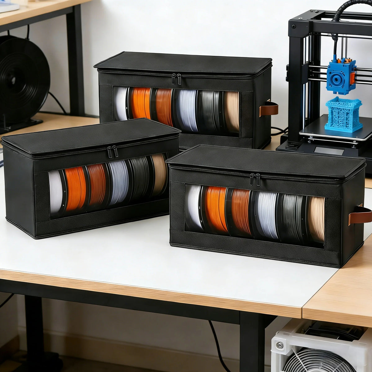 3D Printer Filament Storage Bag with Cover & Holder Rack Filament Storage Bag Babs