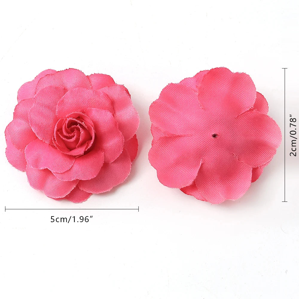 Artificial Silk Rose Heads 5cm – 10/20/30 Pcs, DIY & Décor Artificial Flower Heads Babs