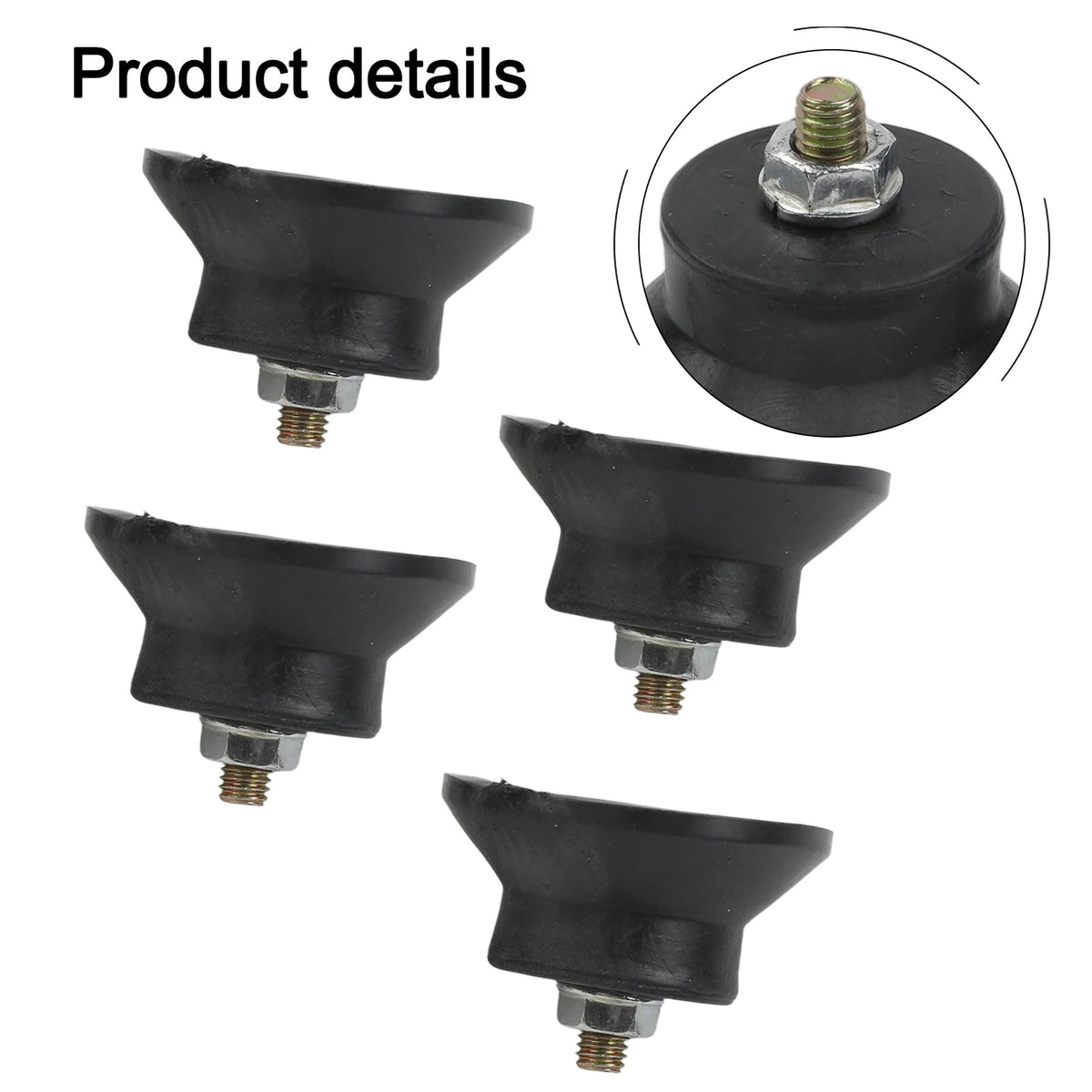 4pcs Rubber Air Compressor Foot Pads – Anti-Vibration Mounts Compressor Foot Pads Babs