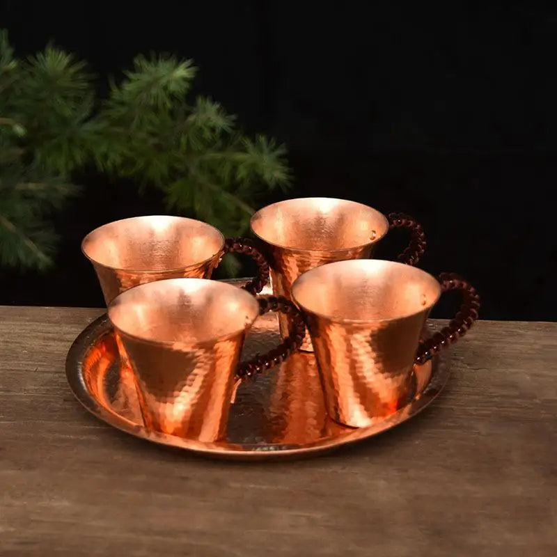 Hammered Copper Plated Moscow Mule Mug 170ml – Beer & Coffee Copper Cocktail Mug Babs