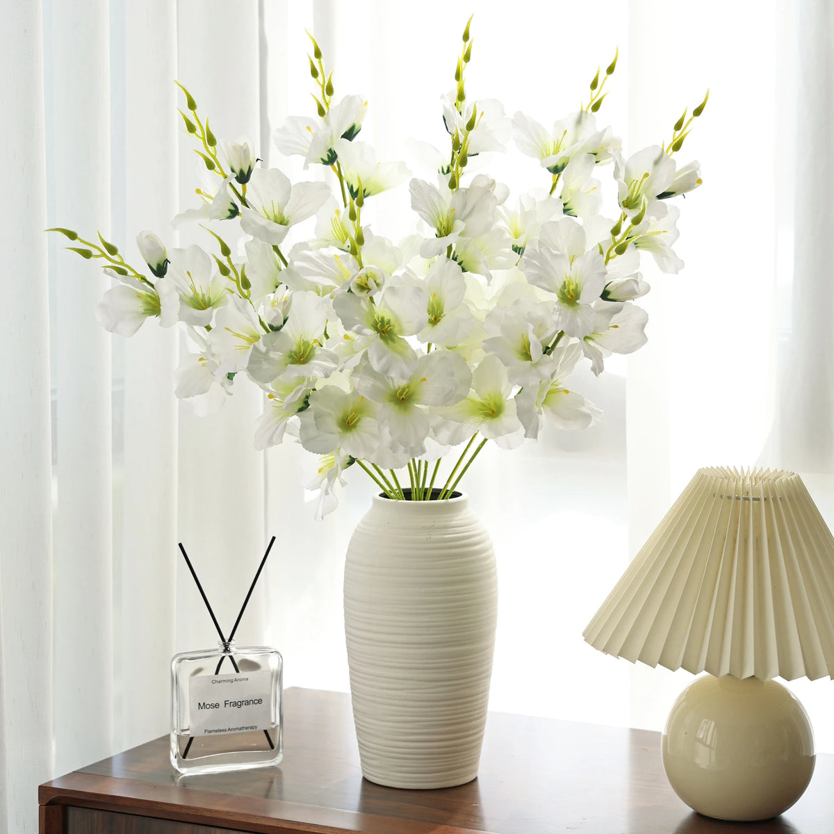 Artificial Silk Moth Orchid Flowers – Wedding & Home Décor Artificial Flower Stems Babs