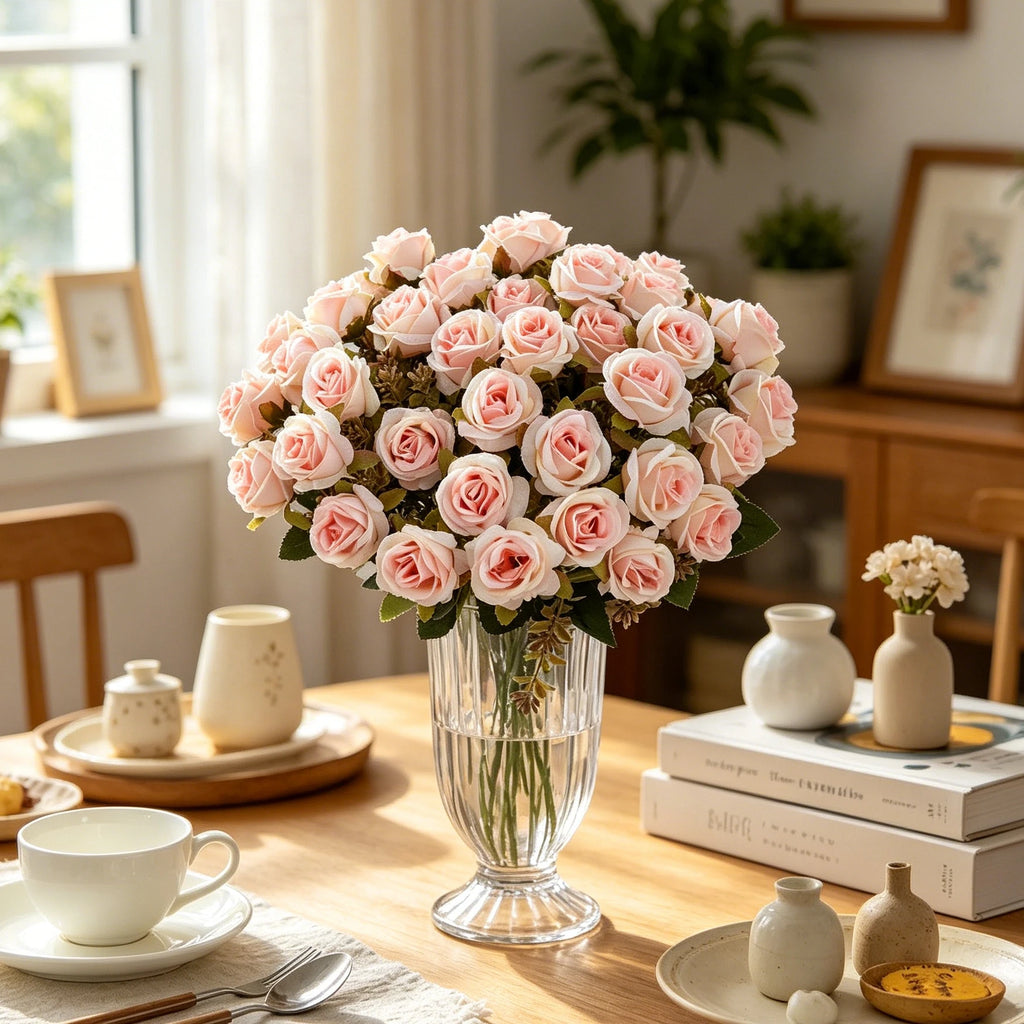 Artificial Silk Rose Bouquet for Wedding & Home Decor Artificial Flower Bouquet Babs