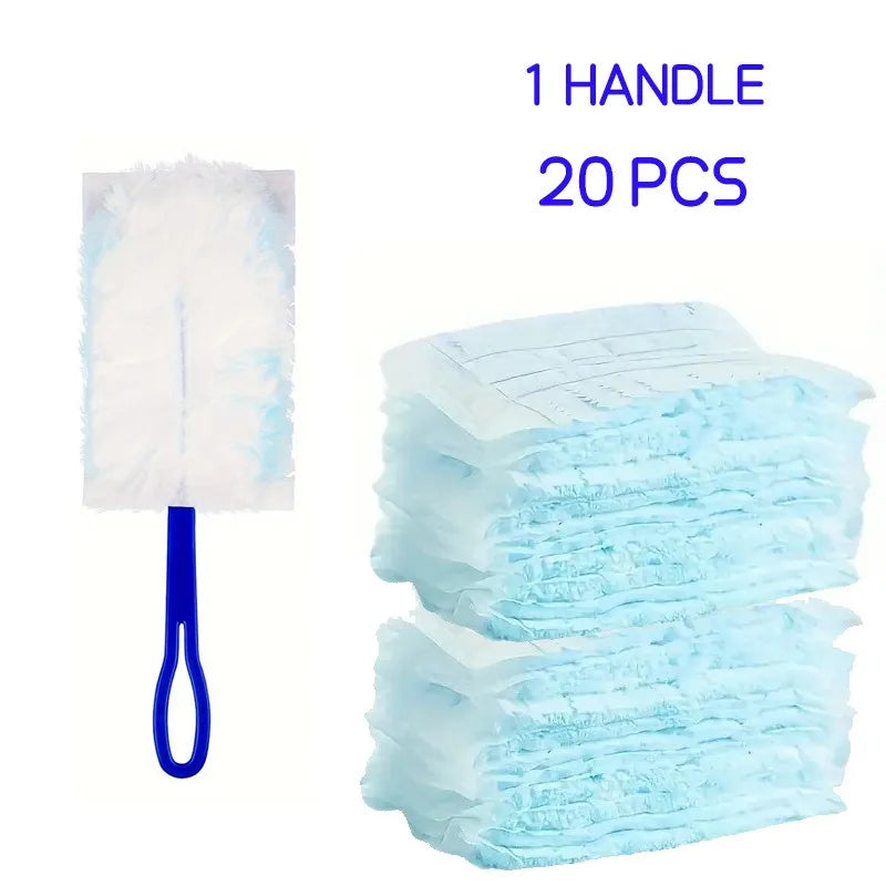 Microfiber Disposable Duster Refills – Swiffer Compatible CCD003 Duster Refills Babs 1 handle 20PCS
