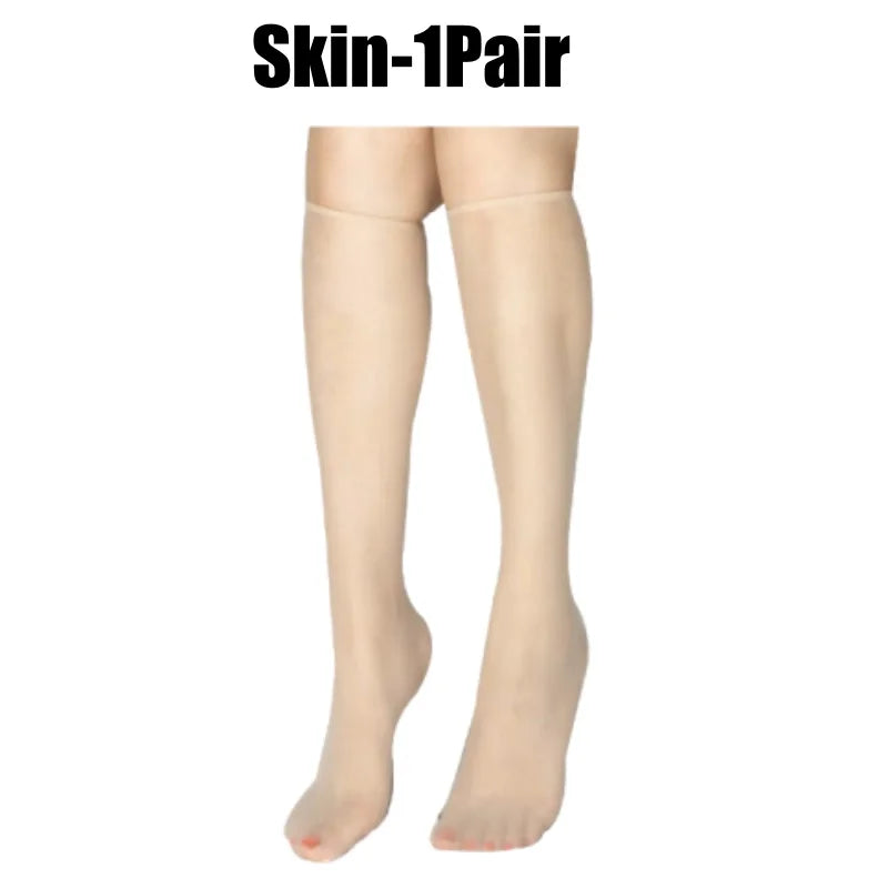 Women's Ultra-Thin Seamless Sheer Stockings | Korean Style Sheer Stockings Babs Skin-1Pair One Size
