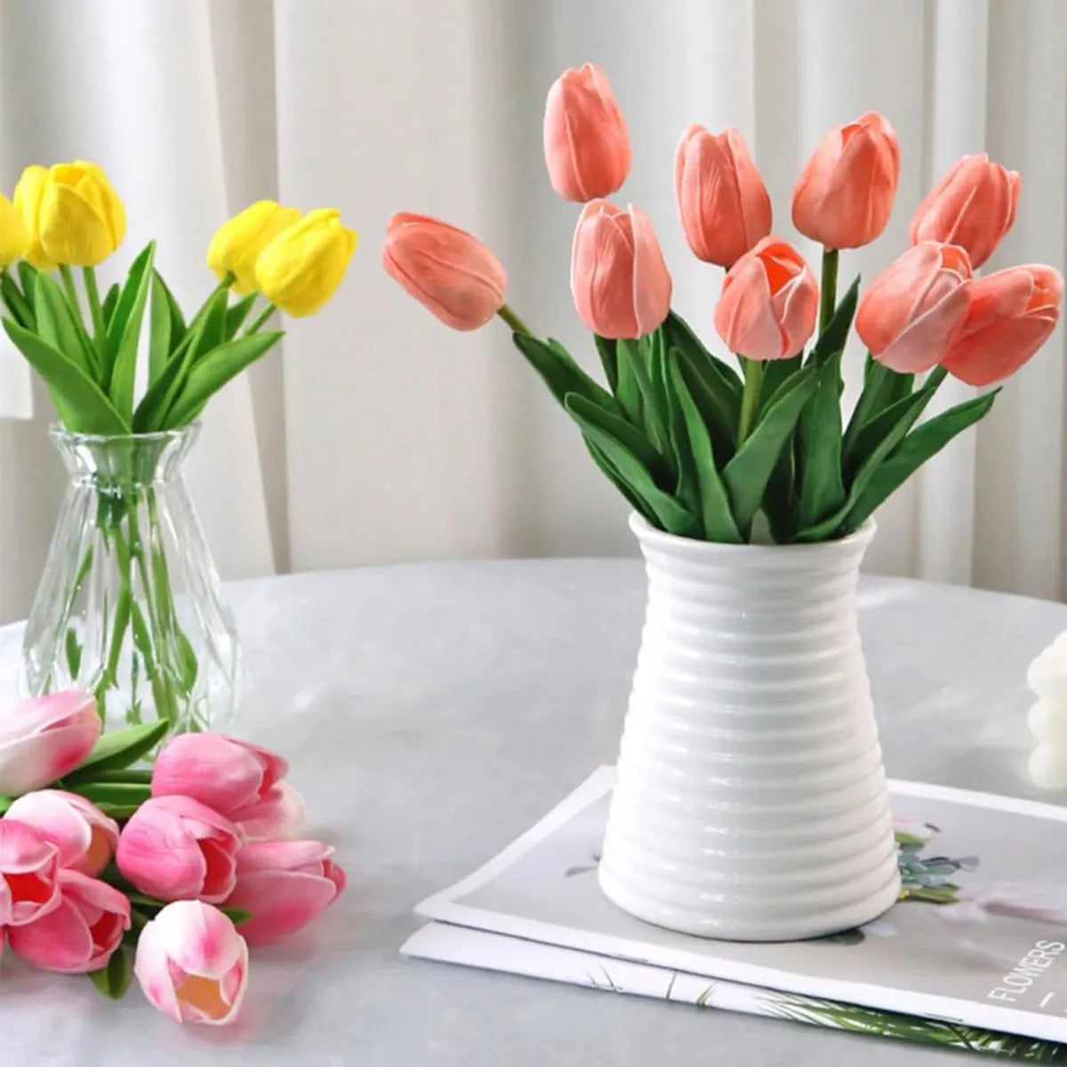 Realistic Artificial Tulip Flowers – Wedding & Home Décor Artificial Flowers Babs