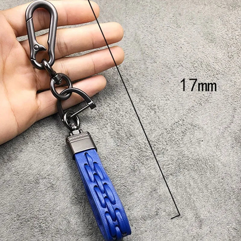 Creative Leather Car Keychain Ring – Gift for Car & Motorcycle Keys Leather Car Keychain Babs
