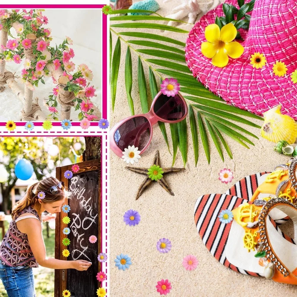 30/50Pcs Silk Daisy Artificial Flower Heads 4cm – Wedding & Home Décor Artificial Flower Heads Babs