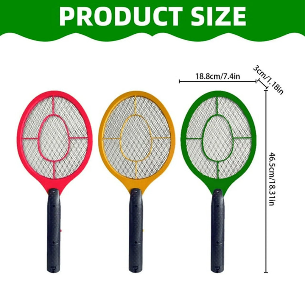 2-in-1 Electric Fly Swatter Mosquito Killer Racket Indoor/Outdoor Electric Insect Racket Babs