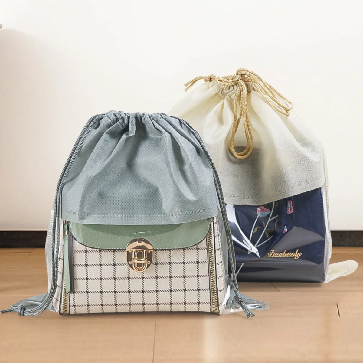 Dustproof Drawstring Storage Bags, Moisture-Proof 5-Pack Drawstring Storage Bag Babs