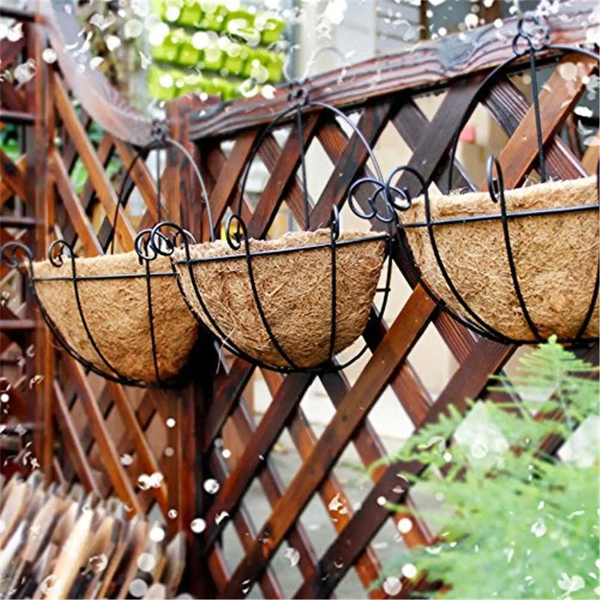 Coco Coir Hanging Basket Liner – 3 Sizes, Natural Fiber Basket Coir Liner Babs