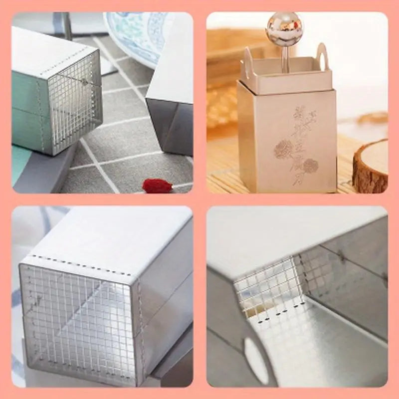 Stainless Steel Tofu Cutter & Vegetable Shredder | Square Grid Tofu Cutter Slicer Babs