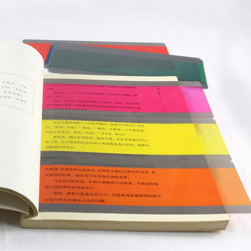 Colored Reading Guide Strips & Highlighter Overlays – 6 or 8 Pc Reading Guide Strips Babs
