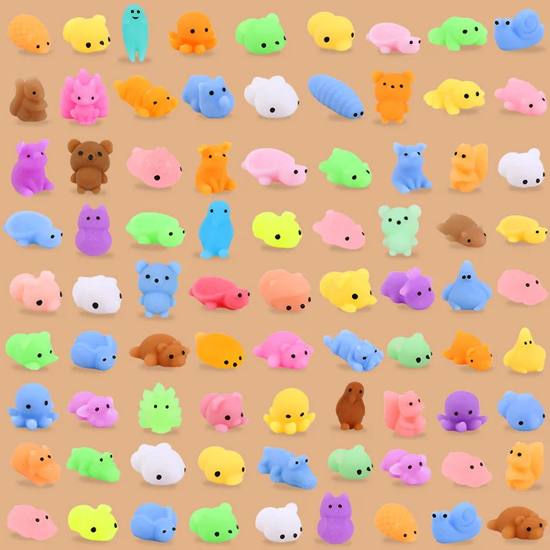 Mini Mochi Squishy Toys Kawaii Kids Party Favors 10/20/50 Pack Squishy Toy Set Babs Mix 10Pcs