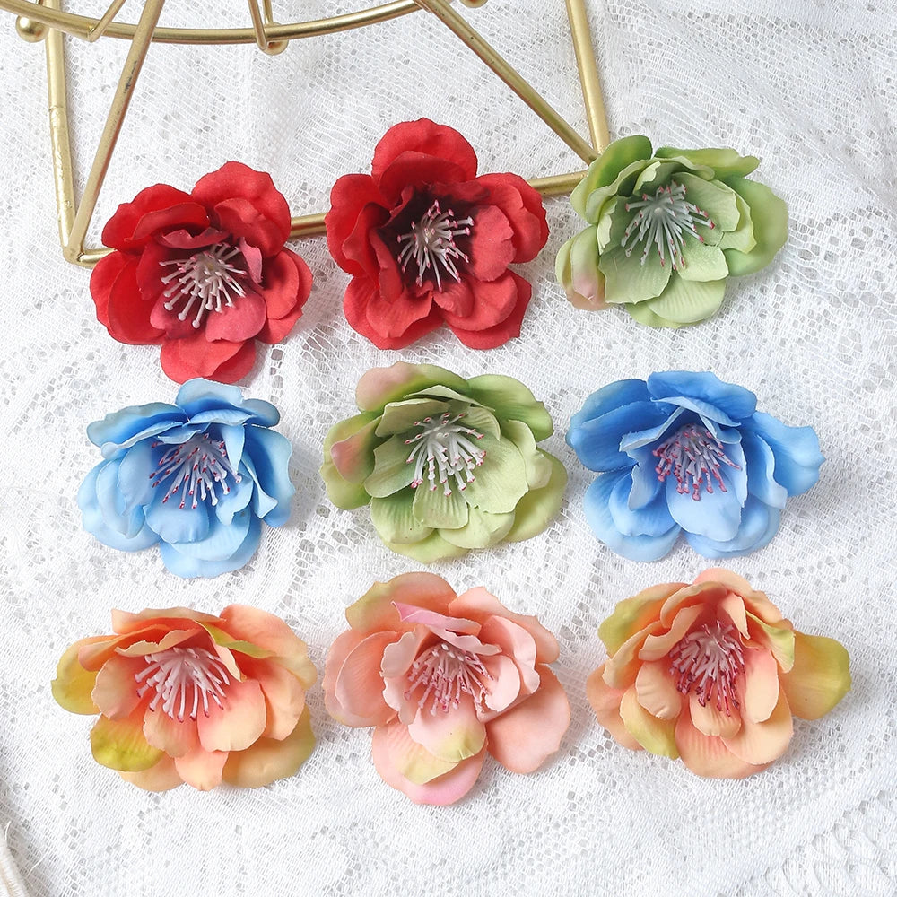 20/50Pcs Artificial Silk Rose Flower Heads – DIY Wedding Decor Artificial Flower Heads Babs