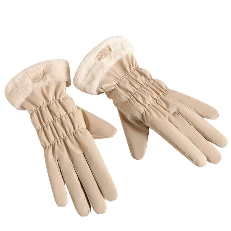 Women's Touchscreen Winter Gloves – Fleece Windproof Ski Winter Gloves Babs