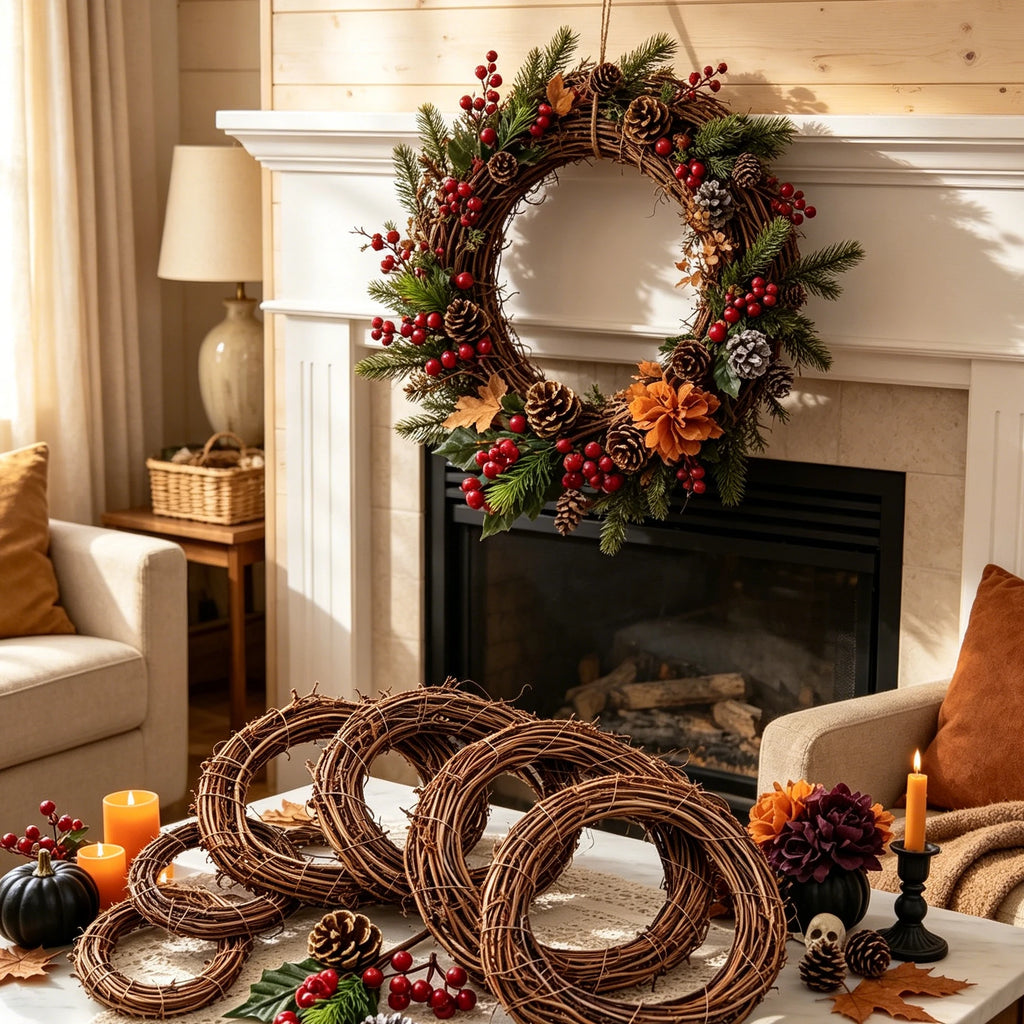 5/10pcs Rattan Wreath Frames – DIY Wedding & Home Decor Wreath Frame Babs