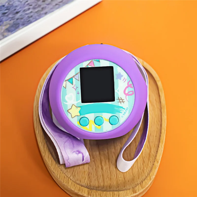 Silicone Protective Case & Lanyard for Punirunes Digital Toy Toy Protective Case Babs Purple